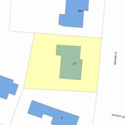 237 Dedham St, Newton, MA 02461 plot plan