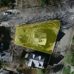 26 Everett St, Newton, MA 02459 aerial view