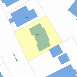 392 Linwood Ave, Newton, MA 02460 plot plan