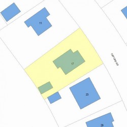 17 Oxford Rd, Newton, MA 02459 plot plan