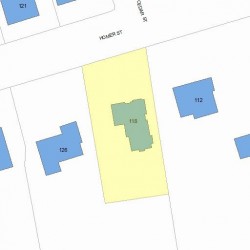118 Homer St, Newton, MA 02459 plot plan