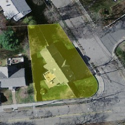 10 Van Roosen Rd, Newton, MA 02459 aerial view