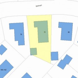 76 Elgin St, Newton, MA 02459 plot plan