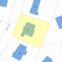 40 Druid Hill Rd, Newton, MA 02461 plot plan