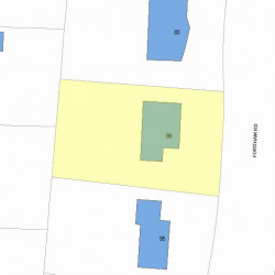 89 Fordham Rd, Newton, MA 02465 plot plan