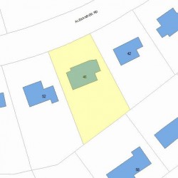 46 Alexander Rd, Newton, MA 02461 plot plan