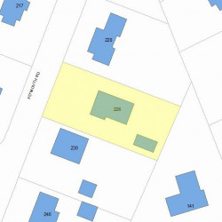 226 Plymouth Rd, Newton, MA 02461 plot plan