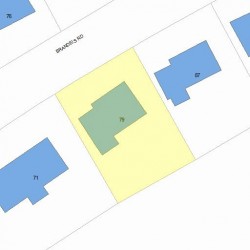 79 Brandeis Rd, Newton, MA 02459 plot plan