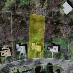 83 Bound Brook Rd, Newton, MA 02461 aerial view