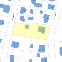 72 Dalton Rd, Newton, MA 02459 plot plan