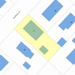 44 Churchill St, Newton, MA 02460 plot plan