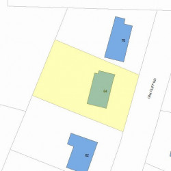 64 Oak Cliff Rd, Newton, MA 02460 plot plan