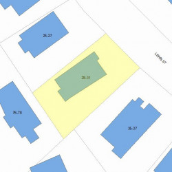 31 Lewis St, Newton, MA 02458 plot plan