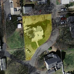 19 Cloelia Ter, Newton, MA 02460 aerial view
