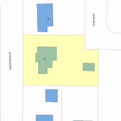 12 Applegarth St, Newton, MA 02459 plot plan