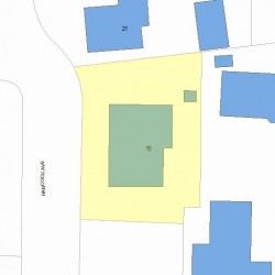 15 Hancock Ave, Newton, MA 02459 plot plan