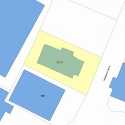 33 Nonantum Pl, Newton, MA 02458 plot plan
