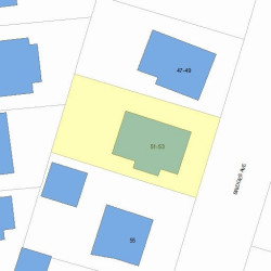 51 Bridges Ave, Newton, MA 02460 plot plan