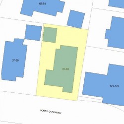 33 Gate Park, Newton, MA 02465 plot plan