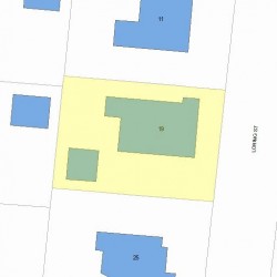 19 Loring St, Newton, MA 02459 plot plan