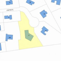 37 Stephen Pl, Newton, MA 02461 plot plan