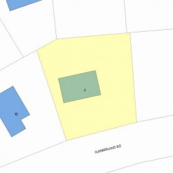 9 Stratford Rd, Newton, MA 02465 plot plan