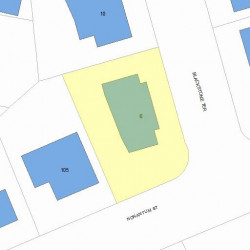 6 Blackstone Ter, Newton, MA 02458 plot plan