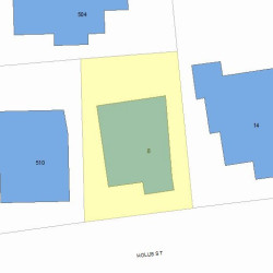8 Hollis St, Newton, MA 02458 plot plan