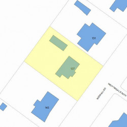 137 Wiswall Rd, Newton, MA 02459 plot plan