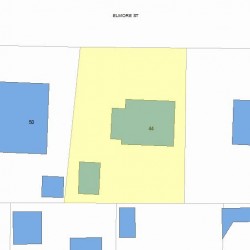 44 Elmore St, Newton, MA 02459 plot plan