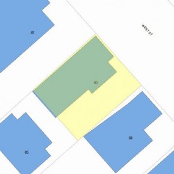 63 West St, Newton, MA 02458 plot plan