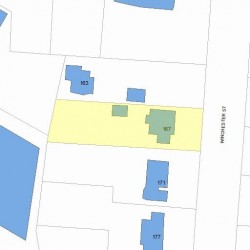 167 Winchester St, Newton, MA 02461 plot plan