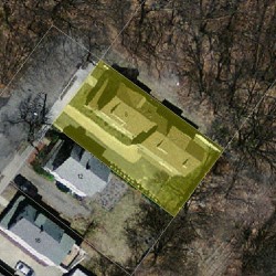 8 Chandler Pl, Newton, MA 02464 aerial view