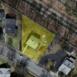 49 Canterbury Rd, Newton, MA 02461 aerial view