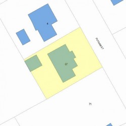 67 Putnam St, Newton, MA 02465 plot plan