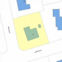 33 Ashton Ave, Newton, MA 02459 plot plan