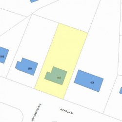 155 Jackson St, Newton, MA 02459 plot plan