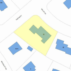 82 Miller Rd, Newton, MA 02459 plot plan