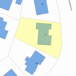 51 Albemarle Rd, Newton, MA 02460 plot plan