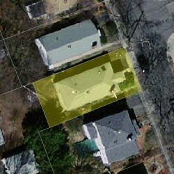 45 Margaret Rd, Newton, MA 02461 aerial view