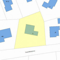 15 Trowbridge Ave, Newton, MA 02460 plot plan