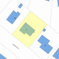 10 Fredette Rd, Newton, MA 02459 plot plan