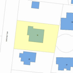 16 Chestnut Ter, Newton, MA 02459 plot plan