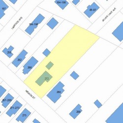 272 Nevada St, Newton, MA 02460 plot plan