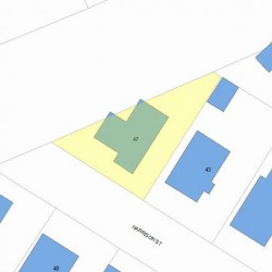 47 Harrison St, Newton, MA 02461 plot plan