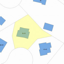 38 Hargrave Cir, Newton, MA 02461 plot plan