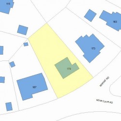 179 Moffat Rd, Newton, MA 02468 plot plan