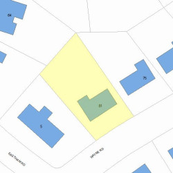 81 Wayne Rd, Newton, MA 02459 plot plan