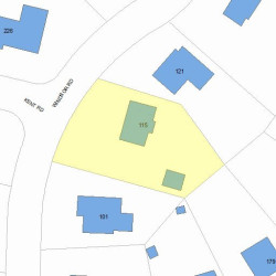 115 Windsor Rd, Newton, MA 02468 plot plan