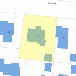 934 Beacon St, Newton, MA 02459 plot plan